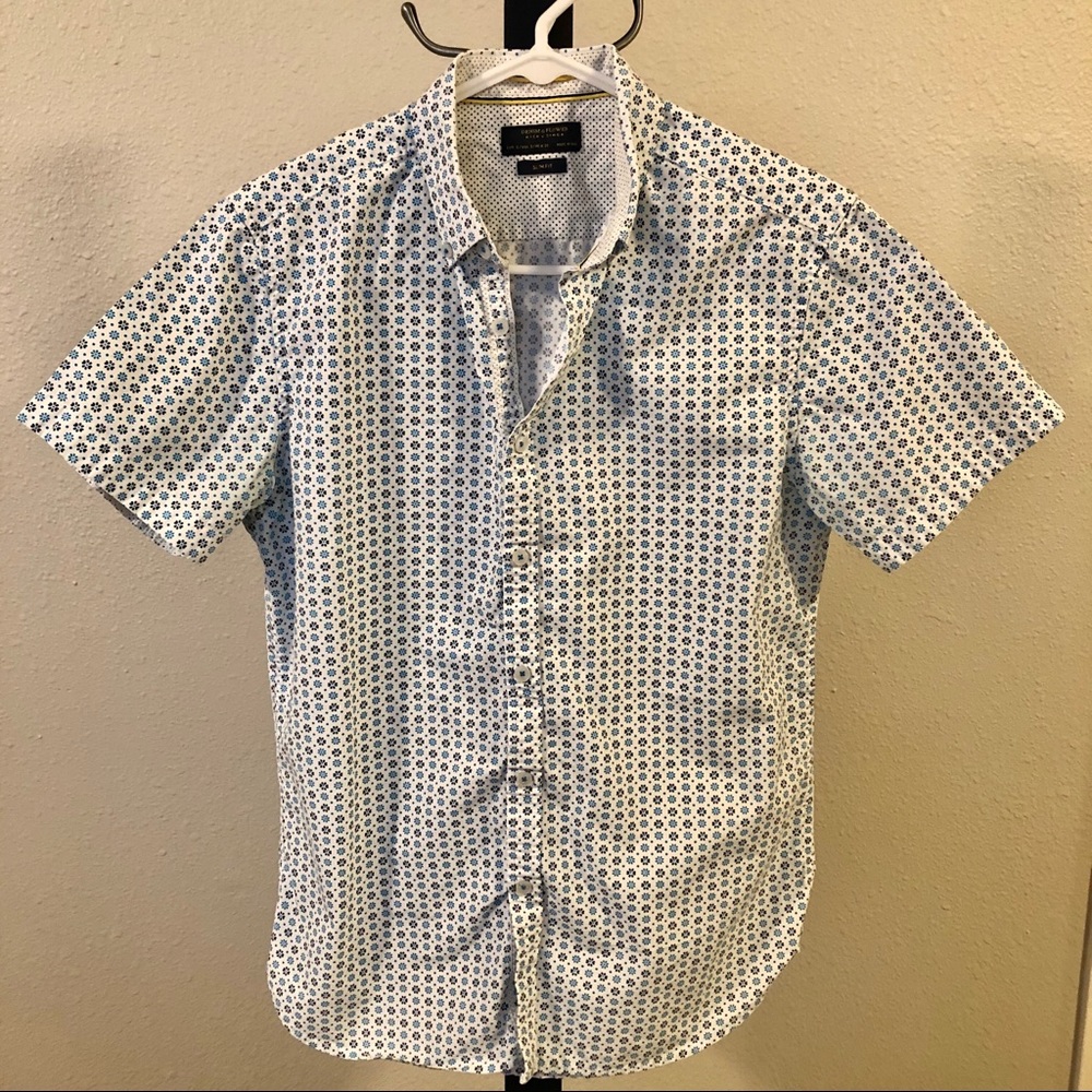 Denim & Flower short sleeve shirt small